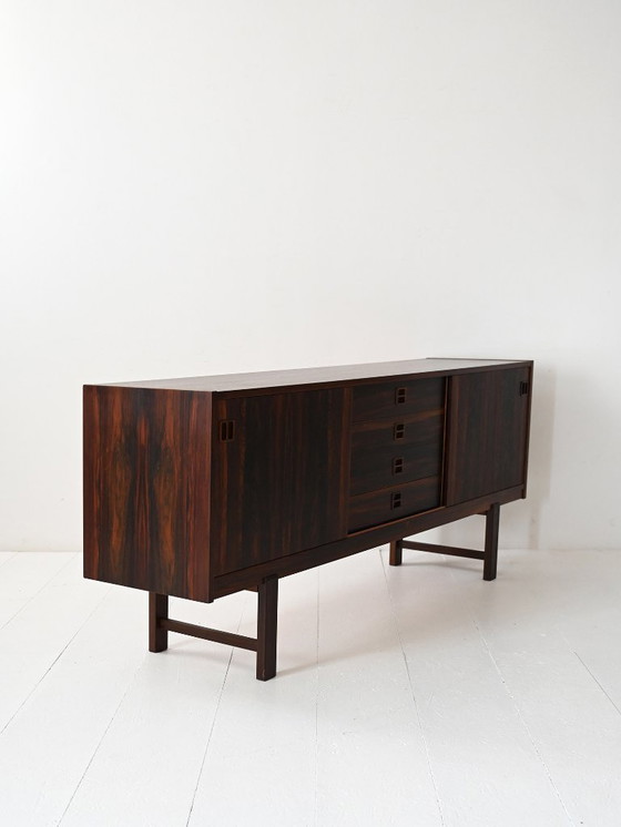Image 1 of Scandinavisch dressoir van palissanderhout uit de jaren 60