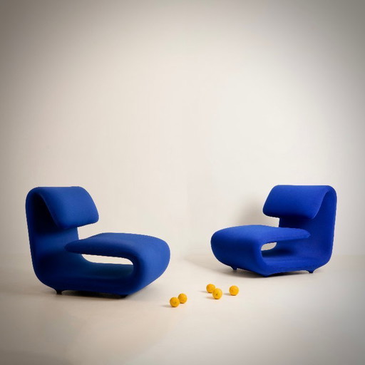 ETIENNE HENRI MARTIN, 2 armchairs 1500, TFM, circa 1964