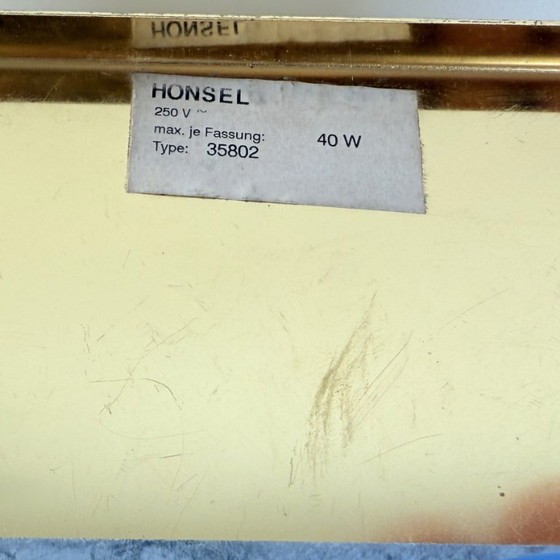 Image 1 of Lampada da parete Honsel, oro con cilindri di cristallo