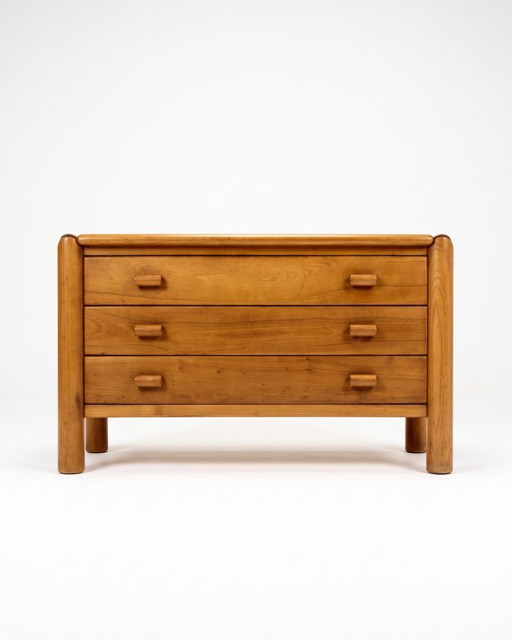Commode van Massief Iepenhout - Atelier Chauvin - 1960 – opbergkast, Wood