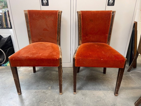 Image 1 of À restaurer : Ensemble de 6 chaises originales DE Coene Frères (RUBENS)