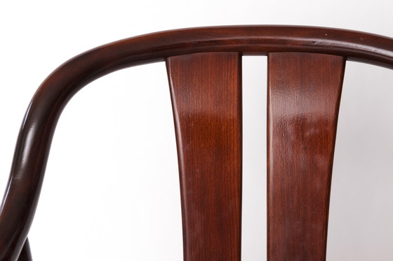 Image 1 of 1 de 4 Fauteuil vintage d'Oswald Beck pour Casala - années 1980 Design allemand, tissu gris