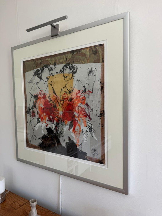 Image 1 of Œuvre graphique de Sjer Jacobs intitulée Copacabana Rouge