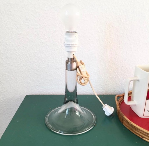 Holmegaard Glass Lamp "Fanfare", Royal Copenhagen, Vintage, Danish, 1980S