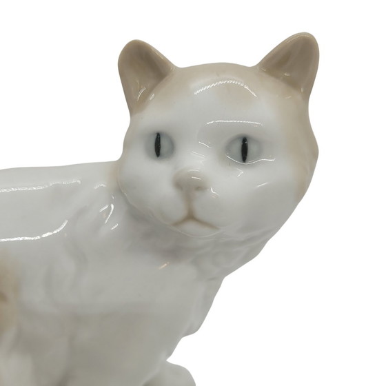 Image 1 of „Katzen“-Figur, emailliertes Porzellan, Nao von Lladró, 20. Jahrhundert – Spanien