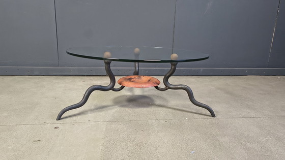 Image 1 of Mesa de centro de hierro forjado de DAB, década de 1970 - Países Bajos