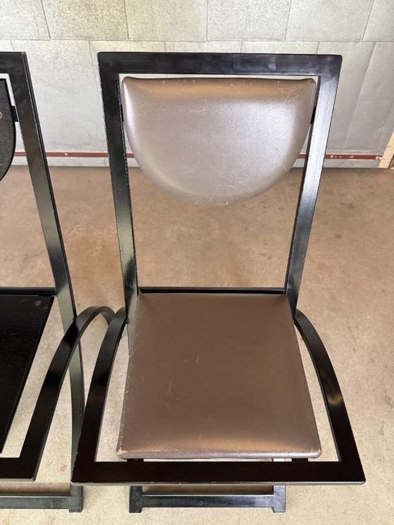 KFF Sinus chair, Karl Friedrich Förster (disponibilità: 3) – Sedie da pranzo, Pelle, Metallo (photo 5 of 17)