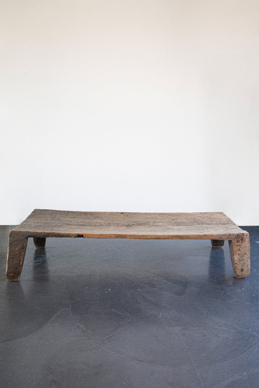 Antique Indonesian birth table – hand carved – one piece hardwood
