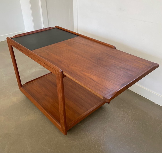 Image 1 of Scandinavian Design Teak Bar Cart, Trolley, Side Table, 1960s