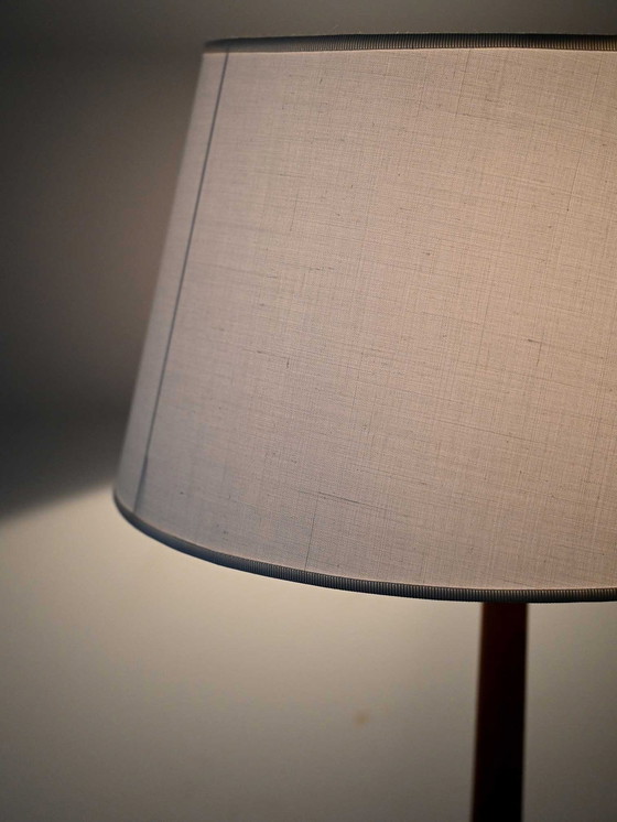 Image 1 of Lampada da tavolo danese in teak tornito, anni '50/'60