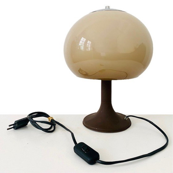 Image 1 of Lampe de table vintage à champignon Dijkstra de l'ère spatiale 1970