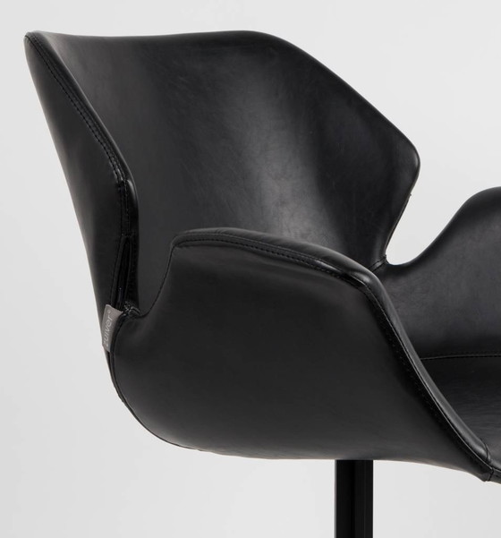 Image 1 of 4x Zuiver Nikki Dining Chair Black