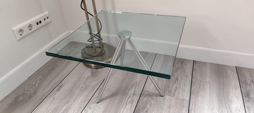 Beek Maupertuus table d'appoint en verre 50x50x35 cm