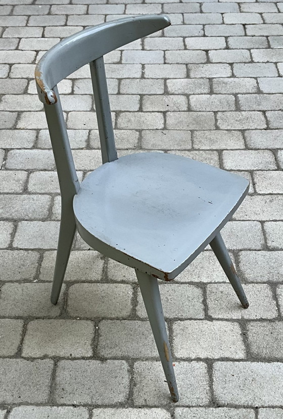 Image 1 of Set aus 12 Stella „Antilope“ Esszimmerstühlen, Frankreich, 1950er Jahre