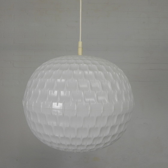 Image 1 of Lampada a sospensione vintage Aloys F. Gangkofner per Erco, sfera in plastica