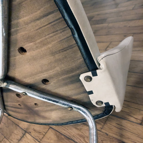 Image 1 of Poltrona vintage • Cromata • Similpelle beige • 1970