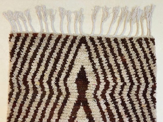 Image 1 of Tapis beni ouraine en laine artisanale größe 100x300 cm