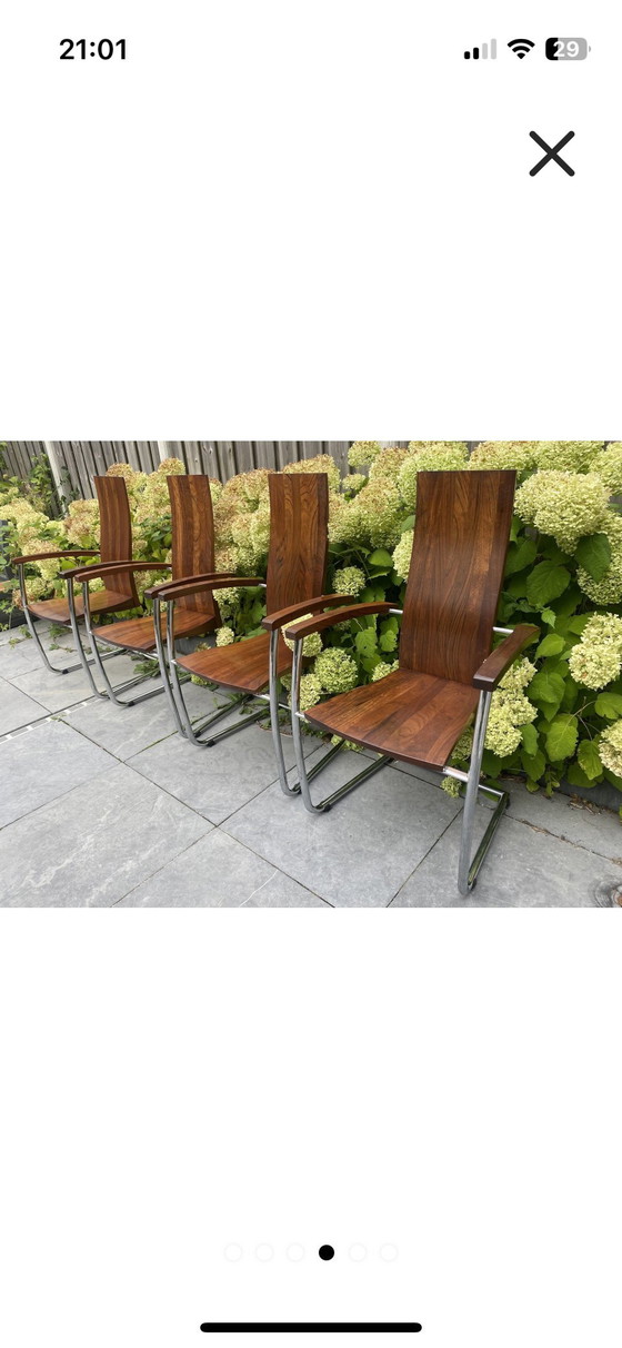 Image 1 of 4 chaises traîneaux design