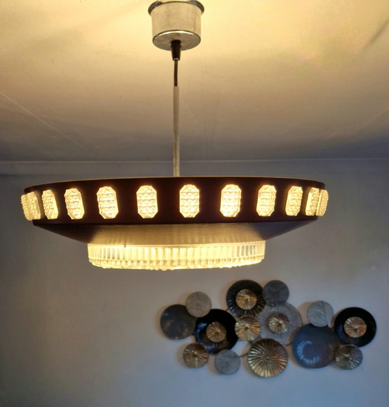 Image 1 of Braune Pendelleuchte im Space-Age-Stil