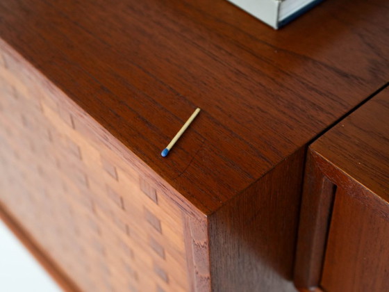 Image 1 of Teakhouten wandrek, Deens design, jaren 60, ontwerper: Poul Cadovius