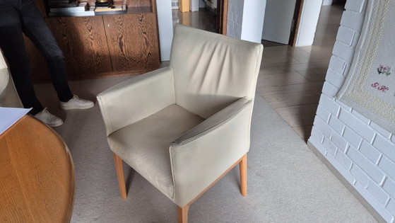 Wittmann "Sedan" Leather Armchair – Dining chairs, Wood (photo 2 of 6)