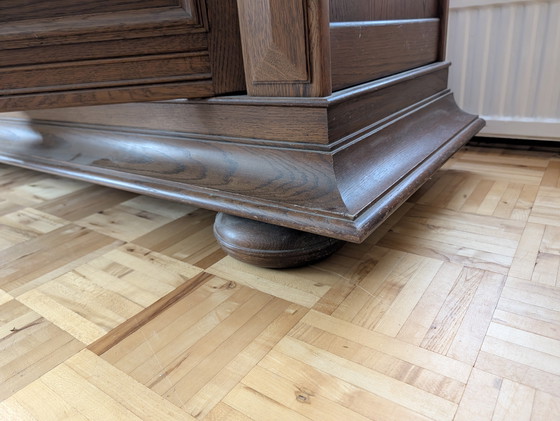 Image 1 of Brutalist oak sideboard - Mid-Century Modern
