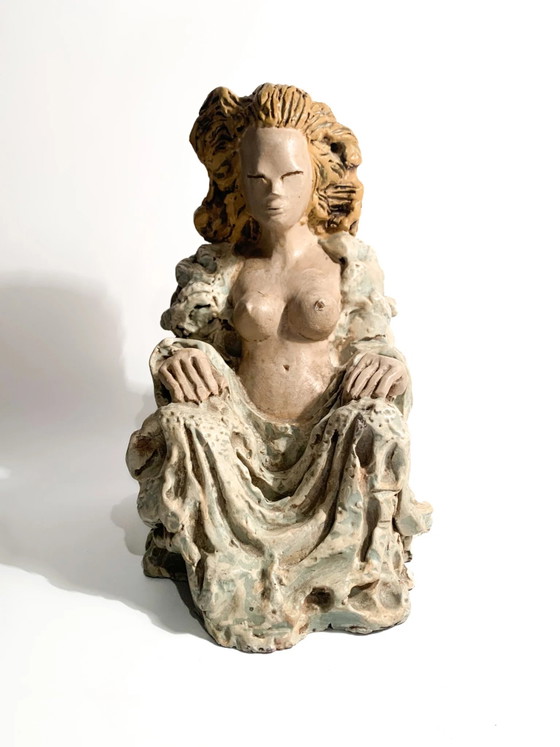 Sculptures Céramique Futuriste Dame des Années 1930 (photo 8 of 14)