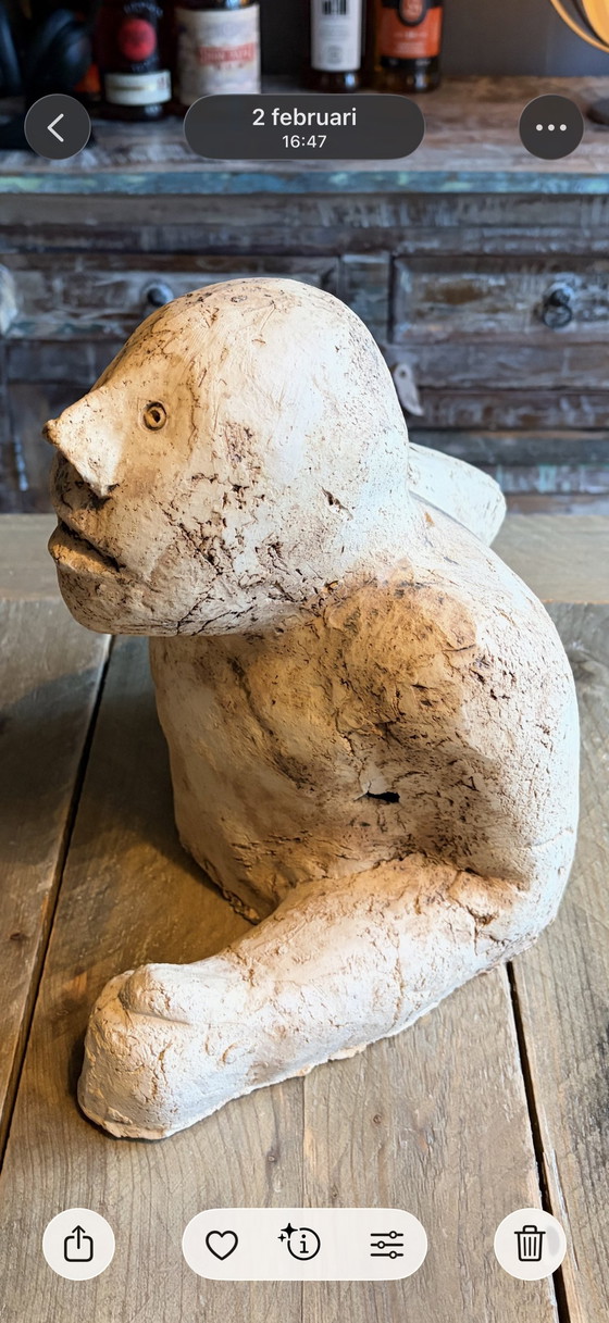 Image 1 of Scultura in ceramica di Sjer Jacobs "Running Man"