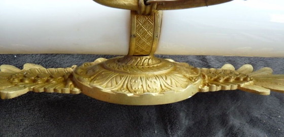 Image 1 of 2 gilt bronze empire wall sconces porcelain restoration