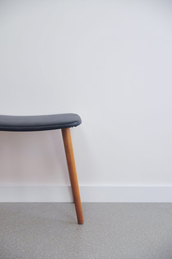 Tabouret repose-pieds en teck à coins arrondis – Poufs & repose-pieds, Skai, Wood (photo 2 of 5)