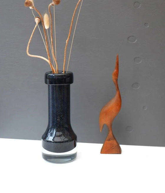 Image 1 of Modern Scandinavian art glass vase from Borgström Åseda