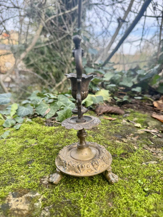 Large bronze candlestick from the Napoleon III period – Candle holders (photo 4 of 8)