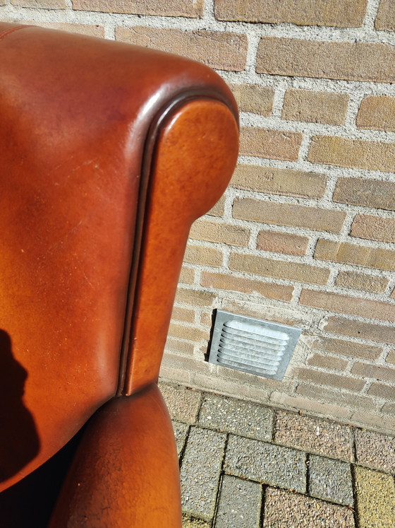 Image 1 of Fauteuil design en cuir de mouton Muylaert