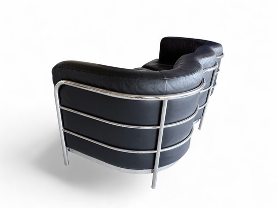 Zanotta Onda 3er Sofa – Leather, Metal (photo 5 of 8)