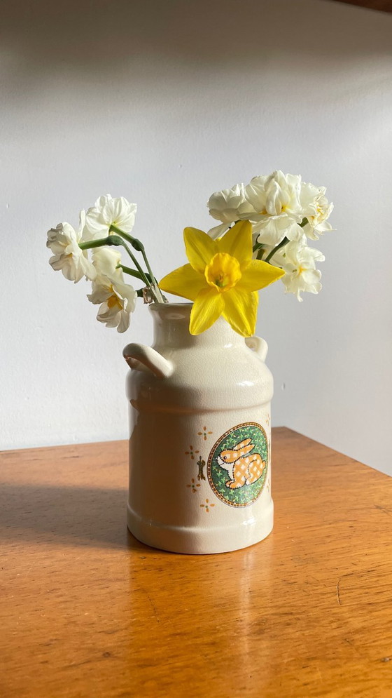 Image 1 of Vintage Taiwanese Ceramic Rabbit Vase