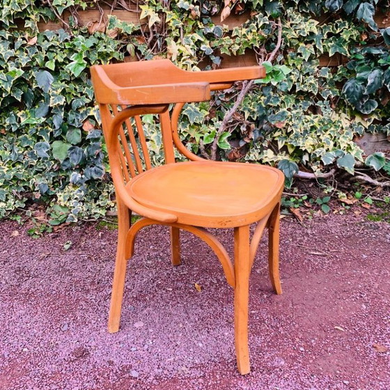Baumann Nr. 21 Bürosessel, Holz, Braun, Vintage (Foto 7 von 15)