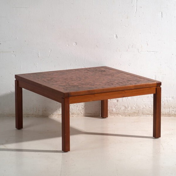 Table basse vintage en teck et cuivre dans le style de Heinz Lilienthal – Allemagne, circa 1970 (photo 5 of 40)