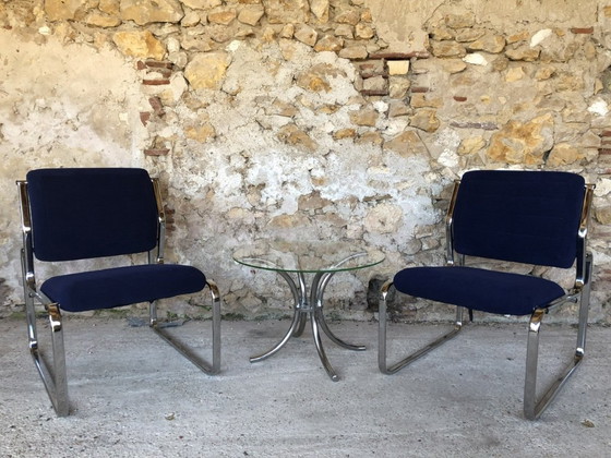 Image 1 of Mid-Century Lounge Chairs, Circa 1970's, Set of 2