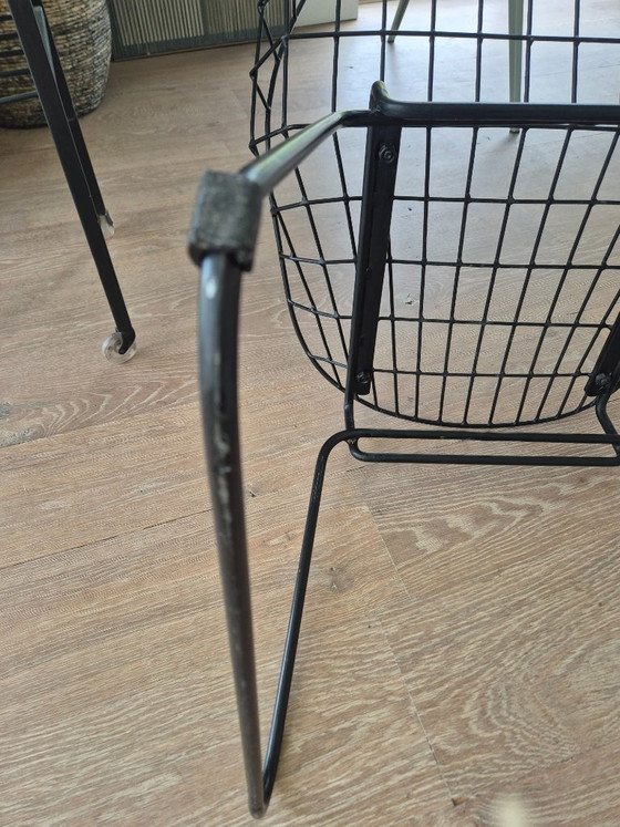 Image 1 of 6x Pastoe SM05 wire chairs door Cees Braakman zwart