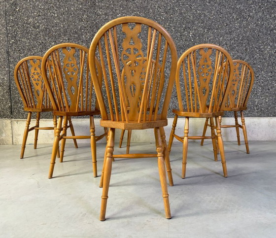 Set di 6 Sedie da Pranzo Vintage Ercol, anni '50 – Wood (photo 9 of 11)