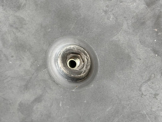 Image 1 of French Art Deco table lamp made of chrome-plated metal, 1930s