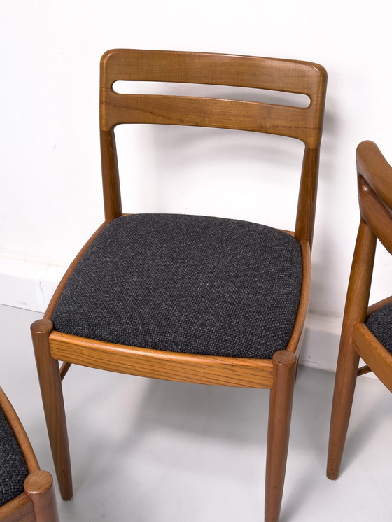 Image 1 of Sillas de comedor danesas de teca de H. W. Klein para Bramin, años 60, juego de 6
