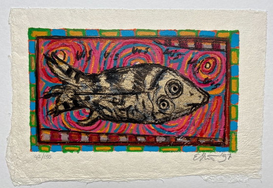 Image 1 of Serigrafía de Eric Toebosch sobre paspartú