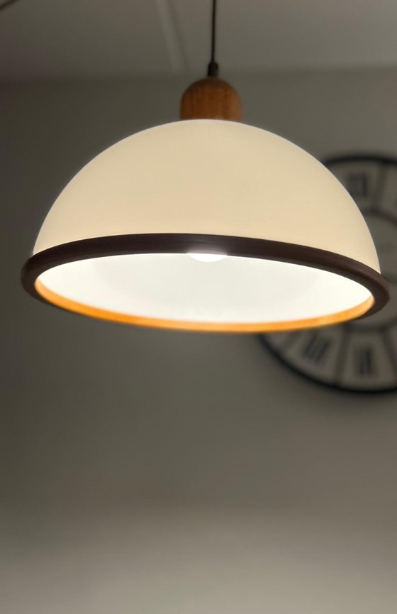 Image 1 of Vintage Steinhauer mushroom stijl hanglamp