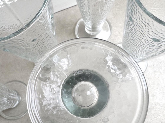 1x Set of 6 Vintage Glass Ice Cream Coupes – Glass & Decanter (photo 5 of 7)