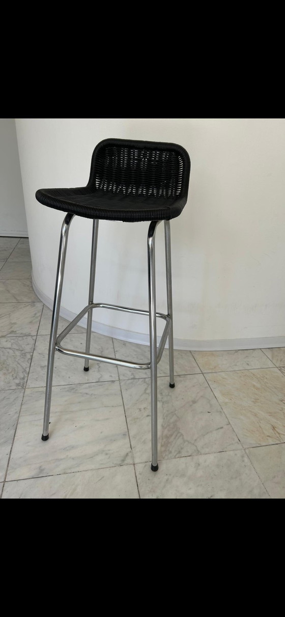 Image 1 of Set van 4 barkrukken merk Dirk van Sliedrecht rohe Noordwolde