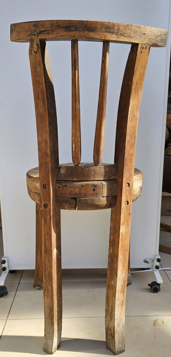 Rustic brutalist wabi sabi chair – Chairs and lounge chairs, Wood (photo 4 of 5)