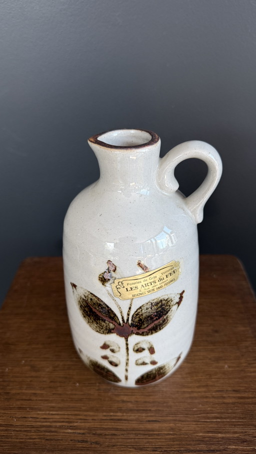 Vintage Grès De L'Arnon – Keramieken Kruik / Pichet – decoratieve objecten, Ceramic