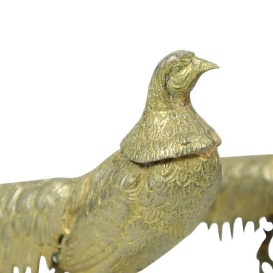 Image 1 of Vintage Couple Copper Pheasant Statues