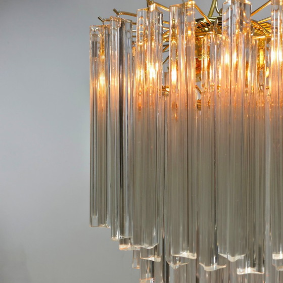 Image 1 of Novaresi kroonluchter glas murano Italiaans design 70s